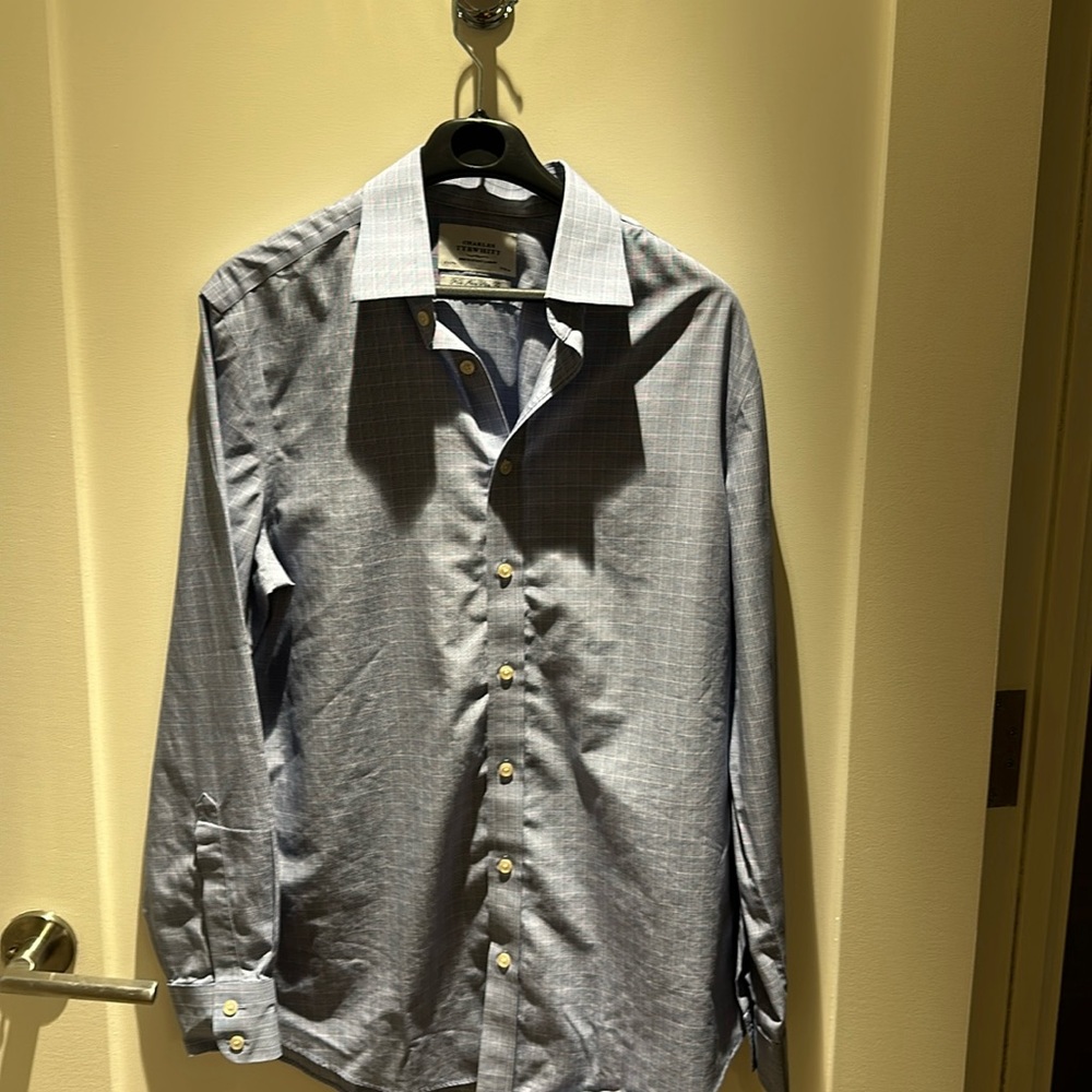 Charles Tyrwhitt blue shirt Men 15.5 34 “